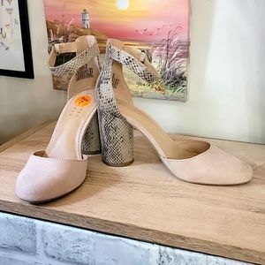 Lauren Conrad Snakeskin Vegan Heels